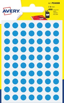 markeringsetiket rond 8mm lbl