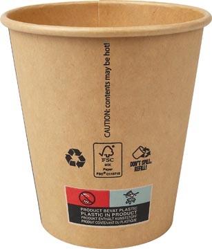 BEKER KOFFIE 250ML 90MM PK50