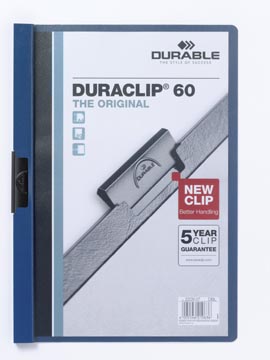 klemmap duraclip60 a4 d blauw