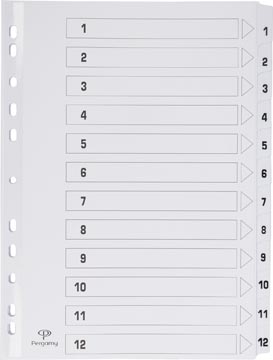 pergamy tabblad a4 11g 1-12