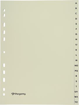 tabblad a4 karton a-z beige