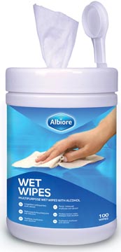 albiore wet wipes pk100
