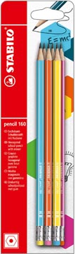 stabilo potlood 160 hb gom 6x