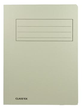farde 3 kleppen folio grijs