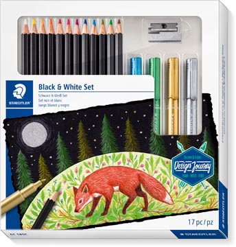 staedtler black & white set