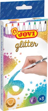 jovi viltstift glitter 8x