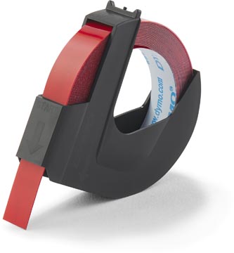 dymo tape omega 9mm rood
