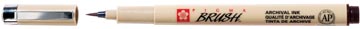 sakura pigma brushpen zwart