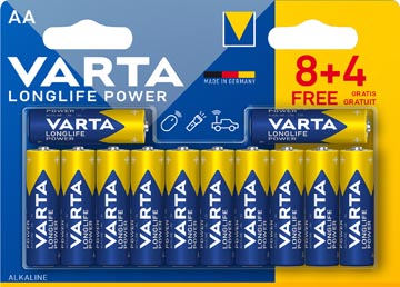 VARTA LONGLIFE POWER AA BL8+4