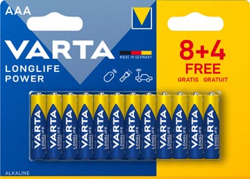 varta longlife power aaa bl8+4