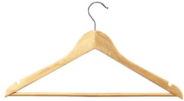 unilux kledinghanger hout pk25