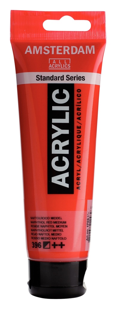 Standard Series acrylverf tube 120 ml Naftolrood Middel 396