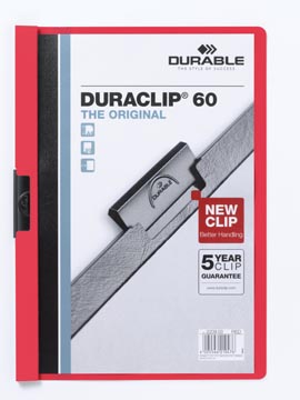 klemmap duraclip60 a4 rood