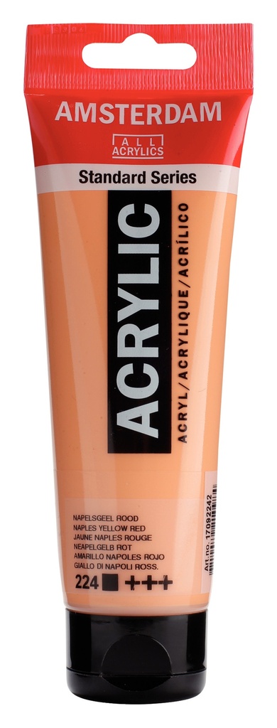 Standard Series acrylverf tube 120 ml Napelsgeel Rood 224
