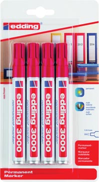 edding perm marker 3000 rd 4x