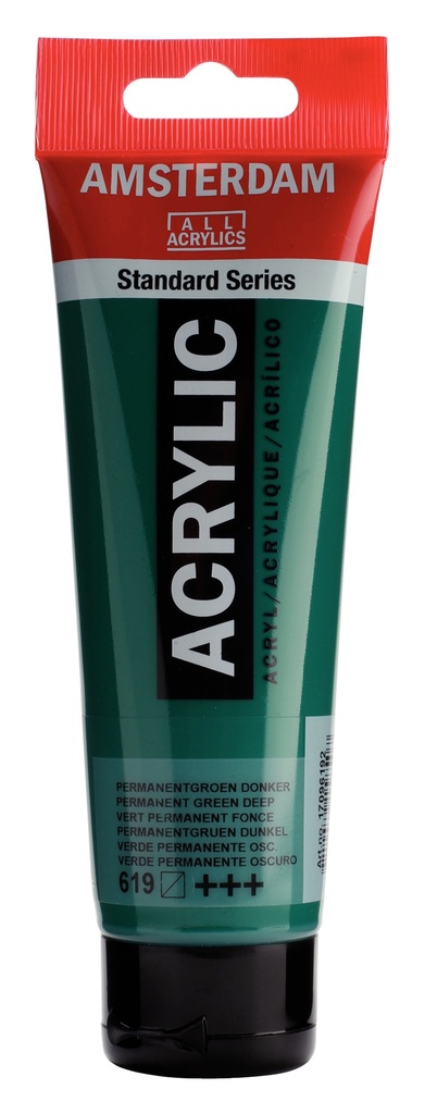 Standard Series acrylverf tube 120 ml Permanentgroen Donker 619
