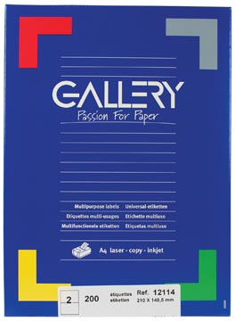 etiket gall wit a5 100v recht