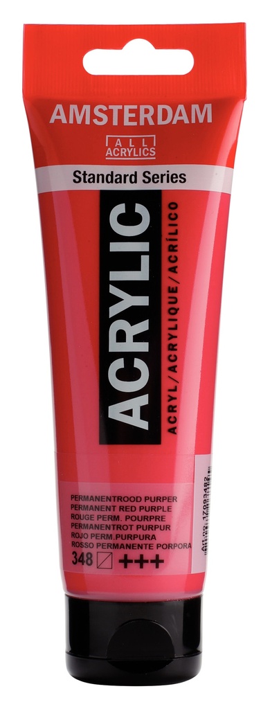Standard Series acrylverf tube 120 ml Permanentrood Purper 348