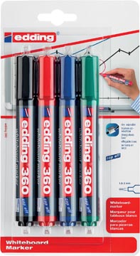 edding whiteb marker 360 bls4