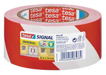 tesa sign tape 50mmx66m rd/wt
