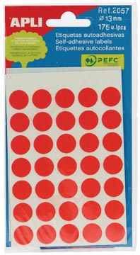 poch.5bl. apli 2057 13mm rood