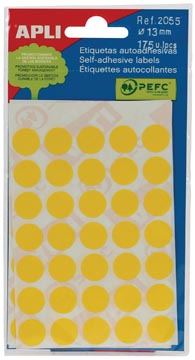 poch.5bl. apli 2055 13mm geel