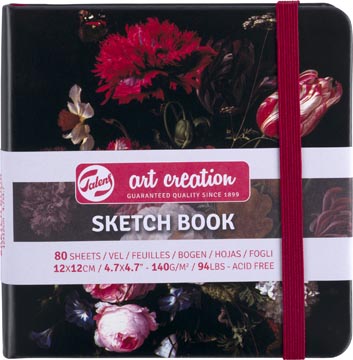 tac schetsboek 12x12 bloem