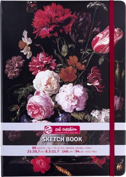 tac schetsboek 21x30 bloem