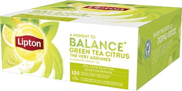 LIPTON GREEN TEA CITRUS PK100