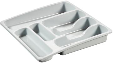 curver bestekbak l 6vak grijs