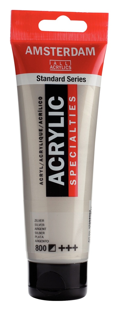 Standard Series Acrylverf Tube 120 Ml Zilver 800