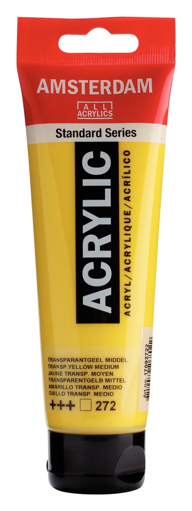 Standard Series acrylverf tube 120 ml Transparantgeel Middel 272