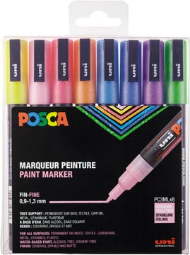 posca marker pc3m ass 8x