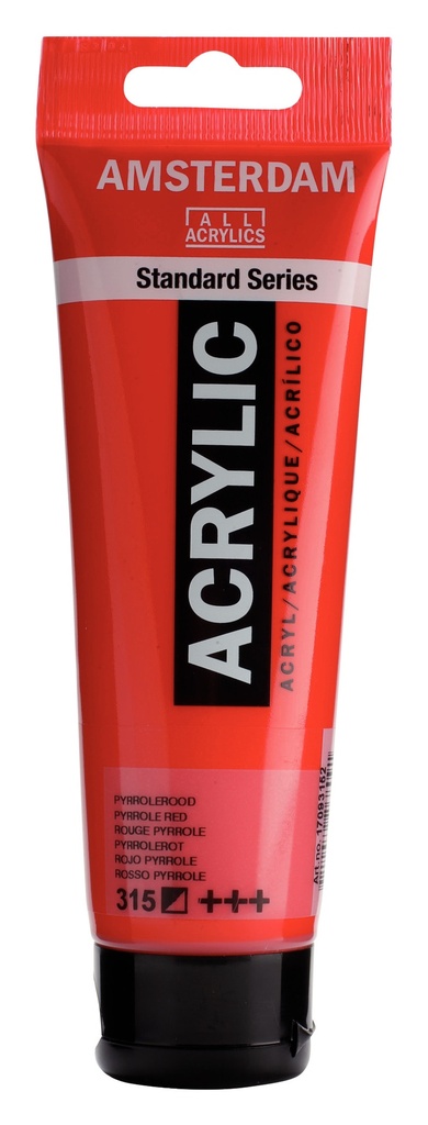 Standard Series acrylverf tube 120 ml Pyrrolerood 315