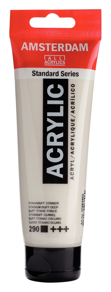 Standard Series acrylverf tube 120 ml Titaanbuff Donker 290