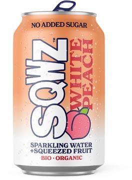 sqwz peach bio 33cl x12