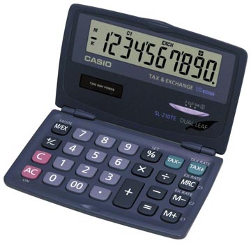 casio zakrekenmachine sl210te