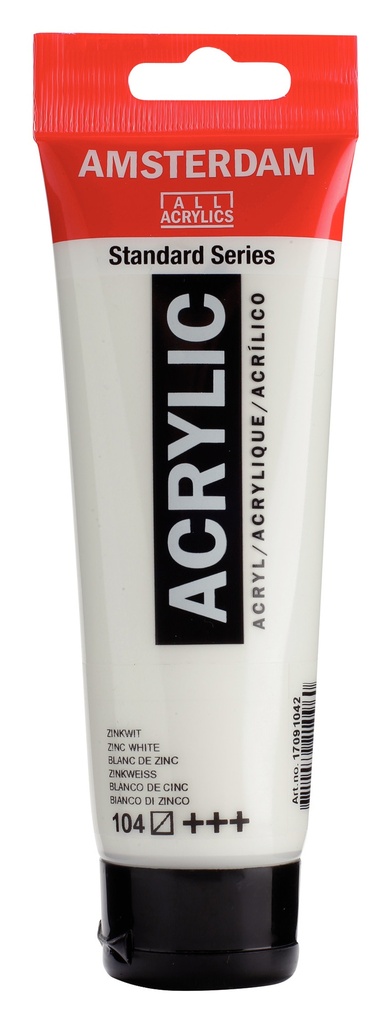 Standard Series Acrylverf Tube 120 Ml Zinkwit 104