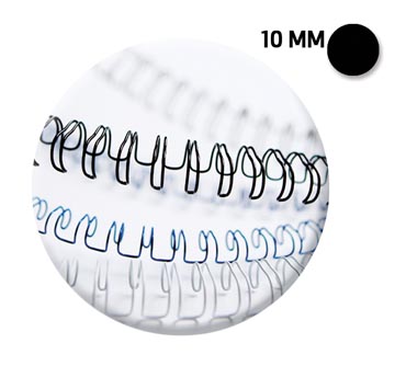 fellowes draadrug 10mm zw 100x