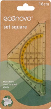 econovo geodriehoek plast 16cm