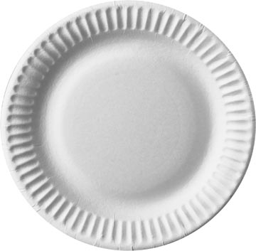 BORD ROND 15CM KART WT PK100