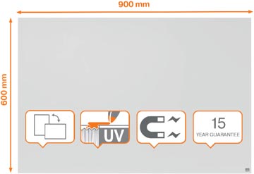 infinity witbord staal 60x90
