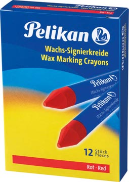 doos 12st.vet krijt pk rood
