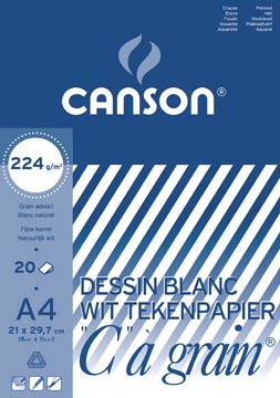 tekenblok c a grain a4 224gr