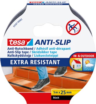 tesa antislip 5mx25mm zwart