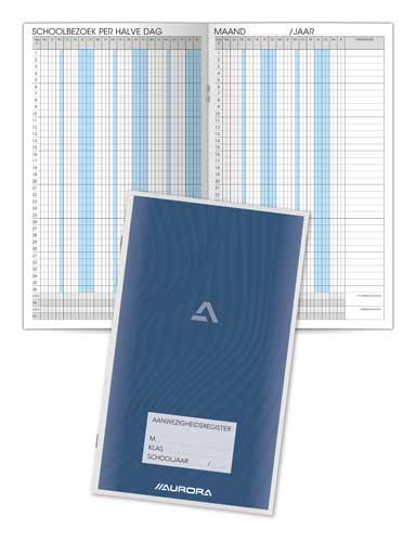Aanwezigheidsregister 28 Blz