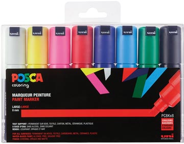 paintmarker posca 8mm ass 8x
