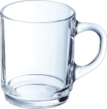 Luminarc Glas Met Oor, Uit Glas, 25 Cl, Stapelbaar