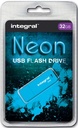 integral usb2 neon 32gb blauw