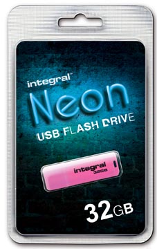integral usb2 neon 32gb roze